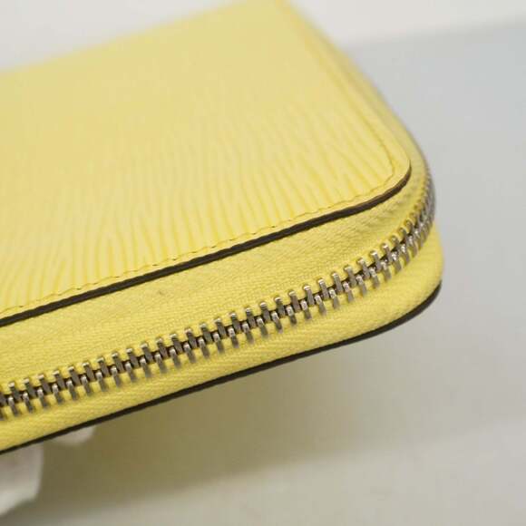 Louis Vuitton Epi Zippy Wallet M83040 Smiley Yellow Women's P2083959